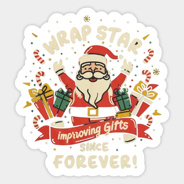 Wrap star improving gifts since forever Sticker by ramith-concept